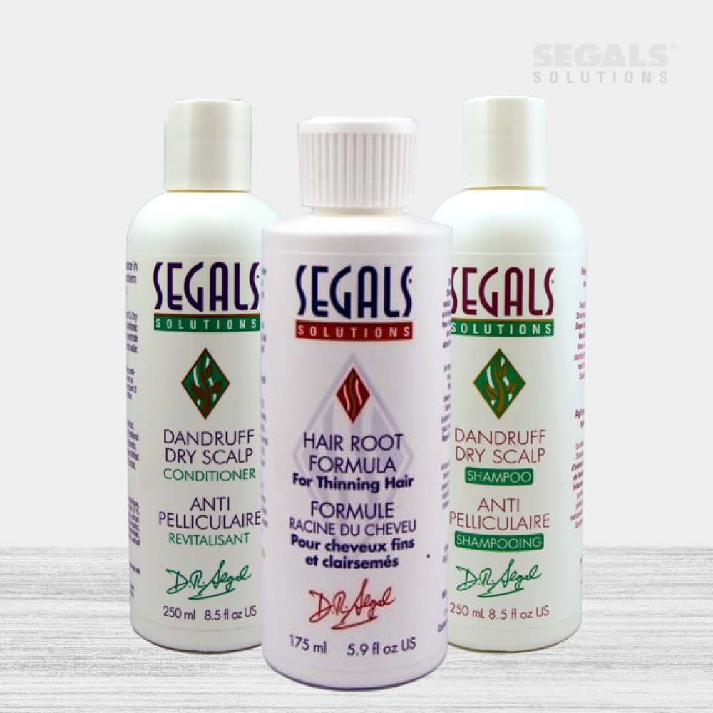 Shampoo, conditioner for dry scalp and hair serum