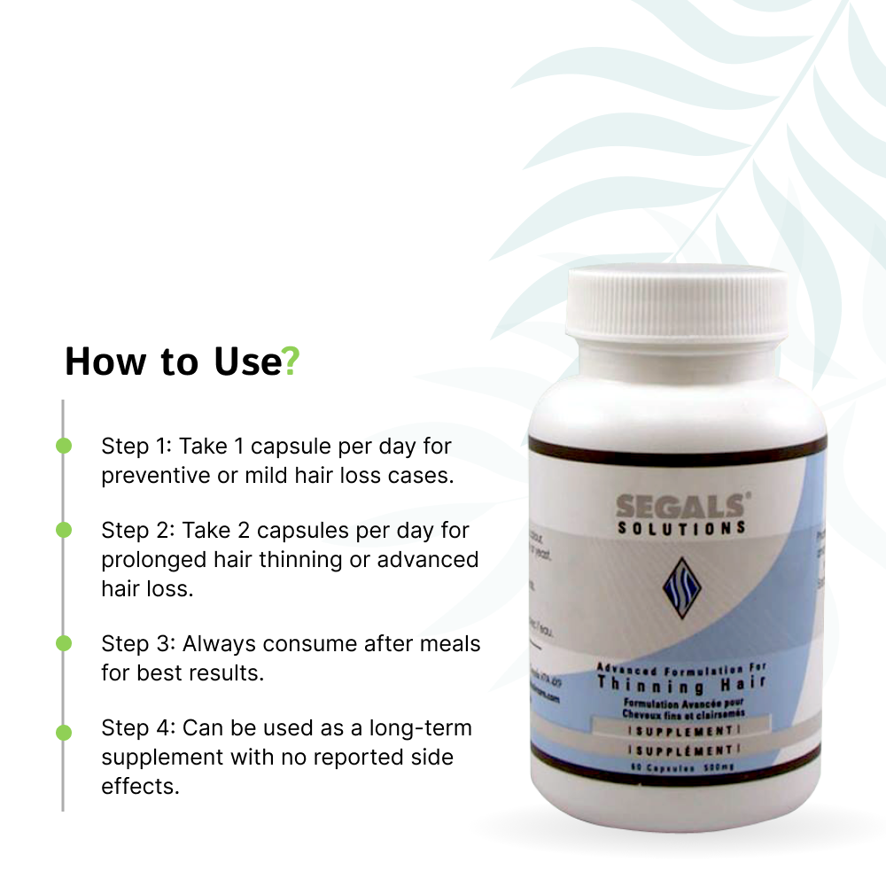 Segals Advanced Hair Supplement – 60 Capsules - Image 3