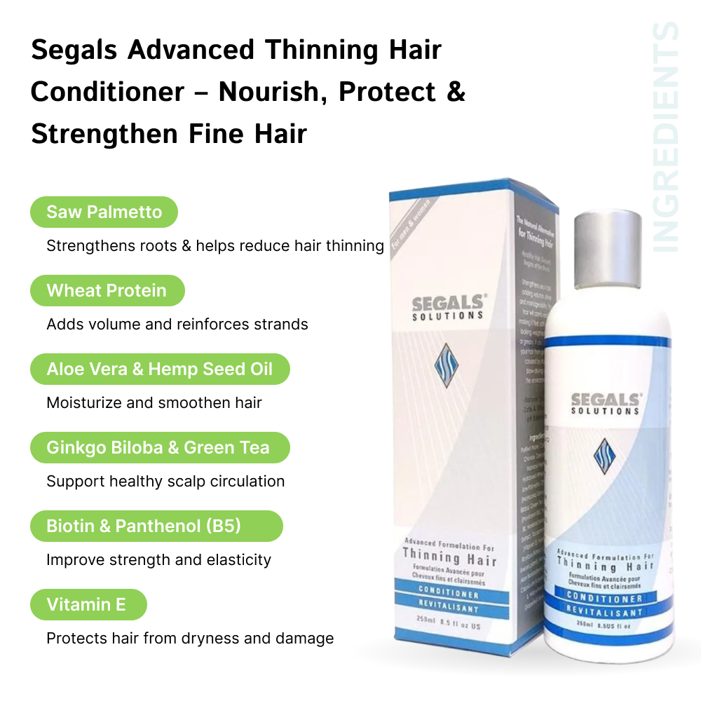 Conditioner for Thinning Hair by Segals - 250ml | Advanced - Image 2